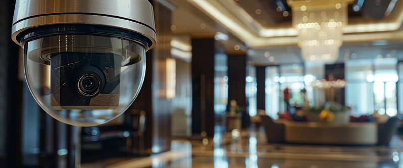 Κάμερα ασφαλείας CCTV εγκατεστημένη στο λόμπι ξενοδοχείου – MSS Electronics